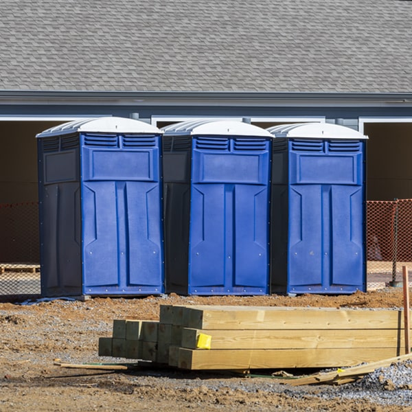 what is the expected delivery and pickup timeframe for the porta potties in Centreville MI